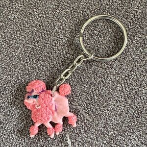 Vintage Pink Poodle Keychain – Retro Y2K Dog Charm 🐩💖